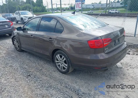 2015 Volkswagen Jetta 2.0L S из США, поврежденный, VIN 3VW2K7AJ2FM225431